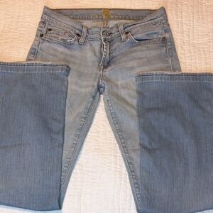 7 For All Mankind Light Blue Straight Leg Jeans
